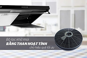 Máy Hút Mùi Vỏ Sơn Sunhouse SHB6118B - Hàng chính hãng