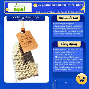 Xà phòng/xà bông ngừa mụn lưng Adeva Noni - Tinh dầu quế thơm nồng ấm, Glycerin thảo dược làm mềm da, ít bọt, nhanh sạch, không cần xả nhiều nước