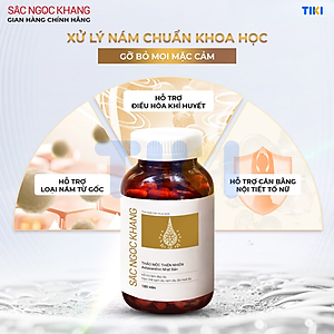 Viên uống Sắc Ngọc Khang Vi tảo lục (60 viên) giúp trẻ hóa làn da xua tan vết nám, hỗ trợ cân bằng nội tiết tố, bổ huyết, điều kinh, hỗ trợ giảm các triệu chứng tiền mãn kinh