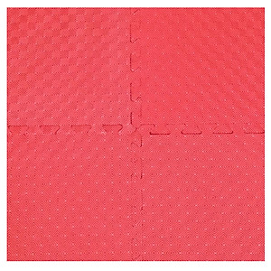 Bộ 4 tấm Thảm xốp trải sàn cho bé ECOBABY, thảm xốp eva đạt tiệu chuẩn Mỹ và Châu Âu - kích thước 1 tấm 60x60cm, độ dày 1cm - màu đỏ