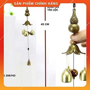 (HÀNG HOT SIÊU CHÂT) Chuông gió hồ lô trang trí bằng đồng cầu bình an và tài lộc 206743