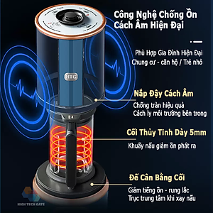 Máy Làm Sữa Hạt Đa Năng CB9250 Công Nghệ Giảm Ồn Cách Âm, Hút Chân Không, Hẹn Giờ Thông Minh, Xay Nấu 4D Mịn, Chống Dính Chống Khê, Tự Vệ Sinh, Hàng Chính Hãng