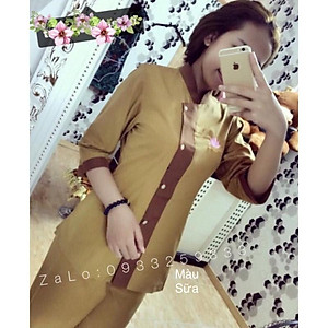 Đồ Lam Đi Chùa# Lãnh Tụ Phối Nữ # Đồ Bộ Nữ # Quần Áo Nữ