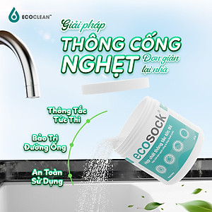 Bột Thông Tắc Cống, Đường Ống - EcoSock Hộp 0.5Kg - Hàng Chính Hãng Từ Mỹ