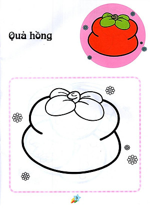 Sách 123 Nào Ta Tô Màu! - Hoa Quả