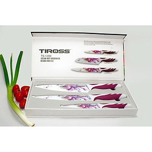 Bộ dao tráng men sứ Tiross TS1280 - Hàng chính hãng