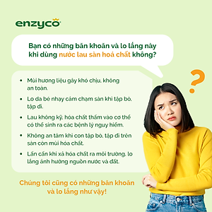 Nước Lau sàn sinh học ENZYCO 2L - Chiết xuất Bồ hòn và Enzyme Dứa