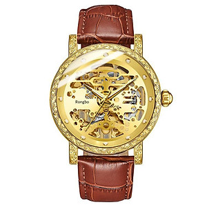 Mua Đồng hồ nam Longbo mới được ưu đãi nhất Đồng hồ cơ rỗng hoàn