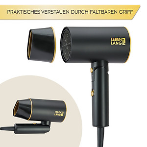 Máy sấy tóc Lebenlang LBL3088 công suất 2100W của Đức, chống xơ rối tóc bằng công nghệ ion - Hàng Chính Hãng