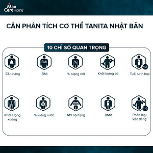  Cân điện tử kết nối điện thoại thông minh, phân tích 10 chỉ số cơ thể Tanita BC-402 Nhật Bản