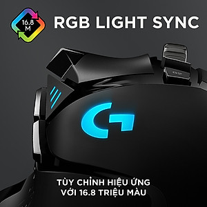 Chuột game hiệu suất cao Logitech G502 Hero RGB Lightsync - Hàng chính hãng