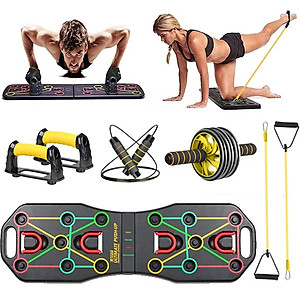 Bộ dụng cụ hít đất và tập luyện thể thao chuyên nghiệp LiveFit 18 trong 1
