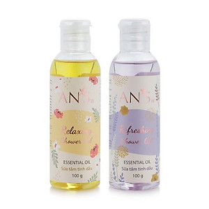 Hộp quà tặng combo 4 gel tắm AN'Sw tặng sinh nhật, 20/10, 20/11, Noel, Tết, Valentine, 8/3 (kèm túi giấy)