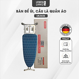 Bàn để ủi, cầu là quần áo dạng đứng khung bằng thép Lebenlang LBL3636 - hàng chính hãng