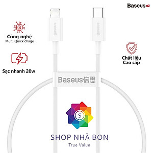 Cáp sạc nhanh siêu bền Type C  20W cho iPhone 12 / iPhone 11 Series (Type-C to Iphone PD 20W/18W Fast charge & 480Mbps Data, TPE Cable) -màu Đỏ hàng nhập khẩu