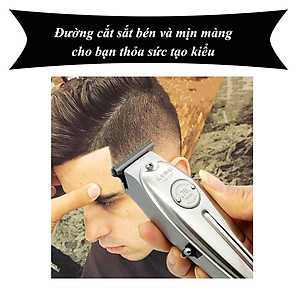 Tông đơ KEMEI KM-1949 cao cấp không dây toàn thân là hợp kim nhôm không gỉ chuyên dùng chấn viền, cạo viền, khắc tóc