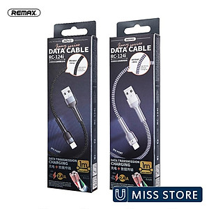 Dây cáp sạc Remax RC-124i hỗ trợ sạc nhanh  - Hàng Chính Hãng
