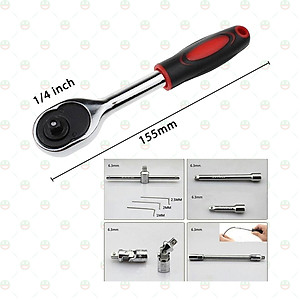 [Loại Tốt] Bộ Tua Vít - Bu Lông KhoNCC Hàng Chính Hãng - Đa Năng Với 46 Chi Tiết - Dụng Cụ Hữu Ích Cho Gia Đình Bạn - KLVQ-TVBL46CT (Đỏ)