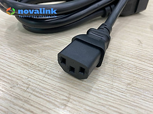 Dây nguồn C13 C14 Novalink 13A – Dài 1m/1.5m/1.8m/2m cho UPS, PDU, Server. Lõi đồng 3Gx1.31mm, chuẩn UL - Hàng chính hãng