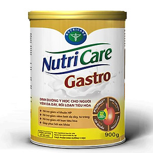 Sữa bột Nutricare Gastro dinh dưỡng y học cho người viêm dạ dày, rối loạn tiêu hoá (900g)