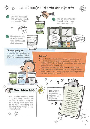 Sách 101 Thí Nghiệm - Tuyệt Vời Ông Mặt Trời (Tập 4)