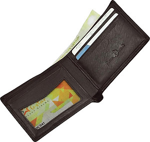 Ví Nam Da Bò AT Leather 056 (10 x 8.5 cm) - Nâu