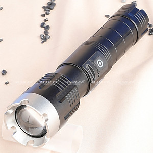 Đèn pin siêu sáng P70 độ sáng 1500lumen chống nước vỏ nhôm tản nhiệt có thể sạc tuổi thọ pin dài dung lượng lớn 5000mah