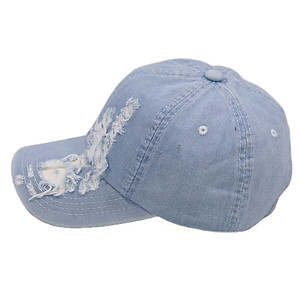 Nón jean nam nữ rách 2 bên cá tính, phong cách bụi và hiện đại, đường may chắc chắn, khóa gài cao cấp chống gỉ sét - Hạnh Dương