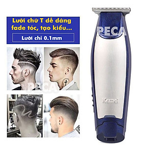 Tông đơ chấn viền cắt tóc, cạo trọc, cạo râu fade tóc, khắc tóc đi viền nét Kemei KM-5021 chuyên dụng cho salon, tiệm tóc, cá nhân đi kèm với máy có bộ cữ lược căn độ dài chuyên dụng Tặng kèm bộ 2 kẹp cá sấu chia tóc ( màu ngẫu nhiên )