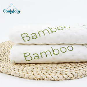 Tấm lót chống thấm thay tã cho bé 4 lớp 100% Sợi Tre Bamboo / Organic cotton (Cotton hữu cơ) thoáng khí, chống thấm nước Comfybaby