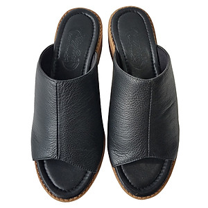 Dép Cao Gót Nữ BIGGBEN Da Bò Cao 4 Phân DCG61