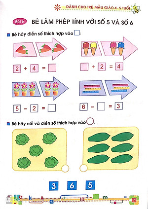 Tủ Sách Bé Vào Lớp 1 - Bé Vui Học Toán (Dành Cho Trẻ Mẫu Giáo 4 - 5 Tuổi) - Tái Bản 2020
