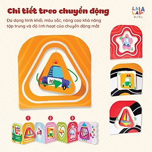 Sách âm thanh Lalalook đồ chơi kích thích thị giác não bộ phát triển cho bé sơ sinh Lalala baby