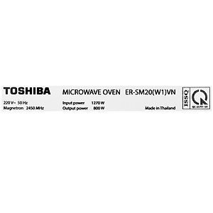 Lò Vi Sóng Toshiba ER-SM20(W1)VN (20 Lít) - Hàng Chính Hãng