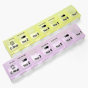 Combo 3 hộp chia thuốc 7 ngày cao cấp tiện dụng (cỡ lớn)