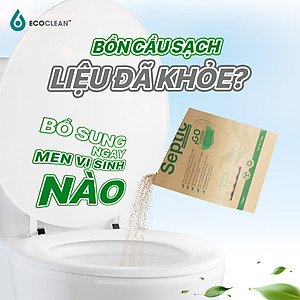 Men Vi Sinh Xử Lý Hầm Cầu Ecoclean septic 1 gói 100g