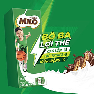 Thùng 48 Hộp Sữa Nestlé MILO Nước (180ml / Hộp) - không màng nhựa
