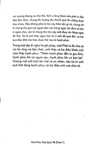 Sách Hạnh Phúc Thật Gần