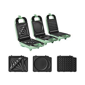 Máy nướng kẹp bánh mỳ 3 trong 1 Elmich SME-8578 - Hàng Chính Hãng