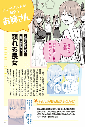 五等分の花嫁 キャラクターブック 一花 (KCデラックス)