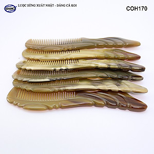 Lược sừng xuất Nhật (Size: L - 20cm) COH170 - Lược đuôi cá Koi đẹp mềm mại ️- Chăm sóc tóc