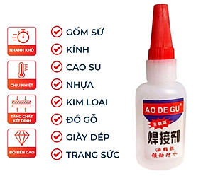 Keo Dán Siêu Dính Đa Năng Mọi Chất Liệu Cực Mạnh - Dán Gỗ Thuỷ Tinh Kim Loại Sắt Gốm Sứ Nhựa Vải
