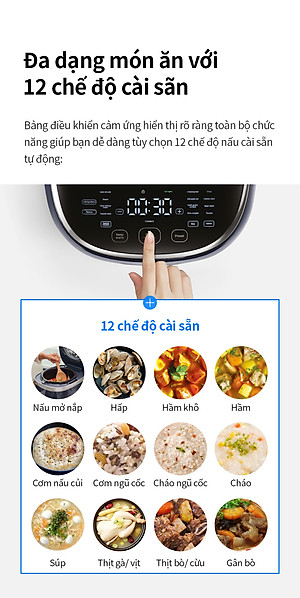 Nồi cơm điện cao tần Locknlock IH pressure rice cooker EJR526GRY (1.8 Lít)- Hàng chính hãng