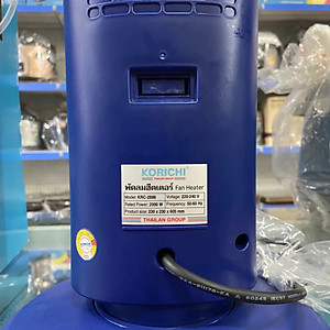 Máy sưởi điện Korichi Thái Lan KRC-2886 công suất 2000W, bảo hành 12 tháng - Hàng chính hãng