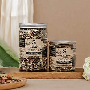 Trà tim sen nguyên chất GUfoods - Thư giãn tinh thần, Cải thiện giấc ngủ, Thanh lọc cơ thể, Thanh mát, Giải nhiệt, Tốt cho sức khỏe