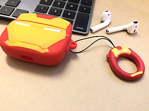 BAO CASE SILICON VỎ ỐP SILICON BẢO VỆ CHO TAI NGHE AIRPODS ĐỦ CỠ SIÊU ANH HÙNG AVENGERS HÌNH NGƯỜI SẮT IRONMAN