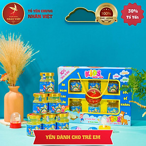 [Hộp 6 Lọ] Nước Yến Sào Cho Bé Nhân Việt Kids 30% Yến Giúp Bé Ăn Ngon, Cao Lớn Hũ 70ml