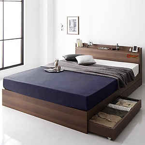 [Kèm Ảnh Thực Tế - Miễn phí vận chuyển & Lắp đặt] GIƯỜNG NGỦ GỖ CÔNG NGHIỆP CAO CẤP OHAHA-002