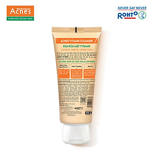 Sữa rửa mặt vitamin làm sáng da, mờ sẹo thâm dạng kem Acnes Vitamin Cleanser 100g