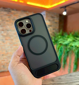 Ốp lưng cho iPhone 16 Pro , iPhone 16 Pro Max hiệu Likgus VALOR hỗ trợ sạc từ , lưng nhám viền màu có giá đỡ kim loại , chống sốc chống va dập thời trang cao cấp - Hàng chính hãng